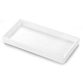 Luxspire Ceramic Bathroom Vanity Tray – Small Rectangle Jewelry Dish