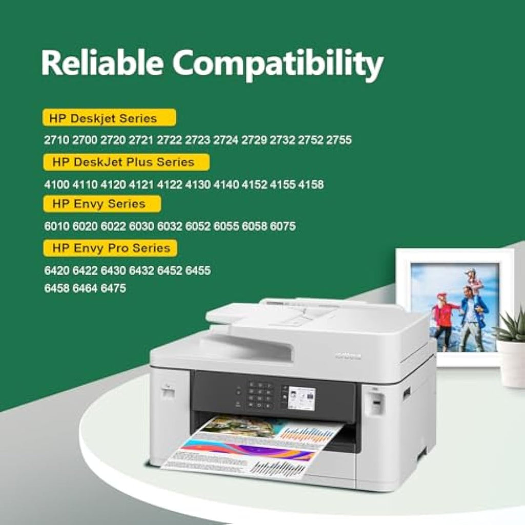 KINGJET 305XL Ink Cartridges Black & Colour for HP DeskJet and Envy