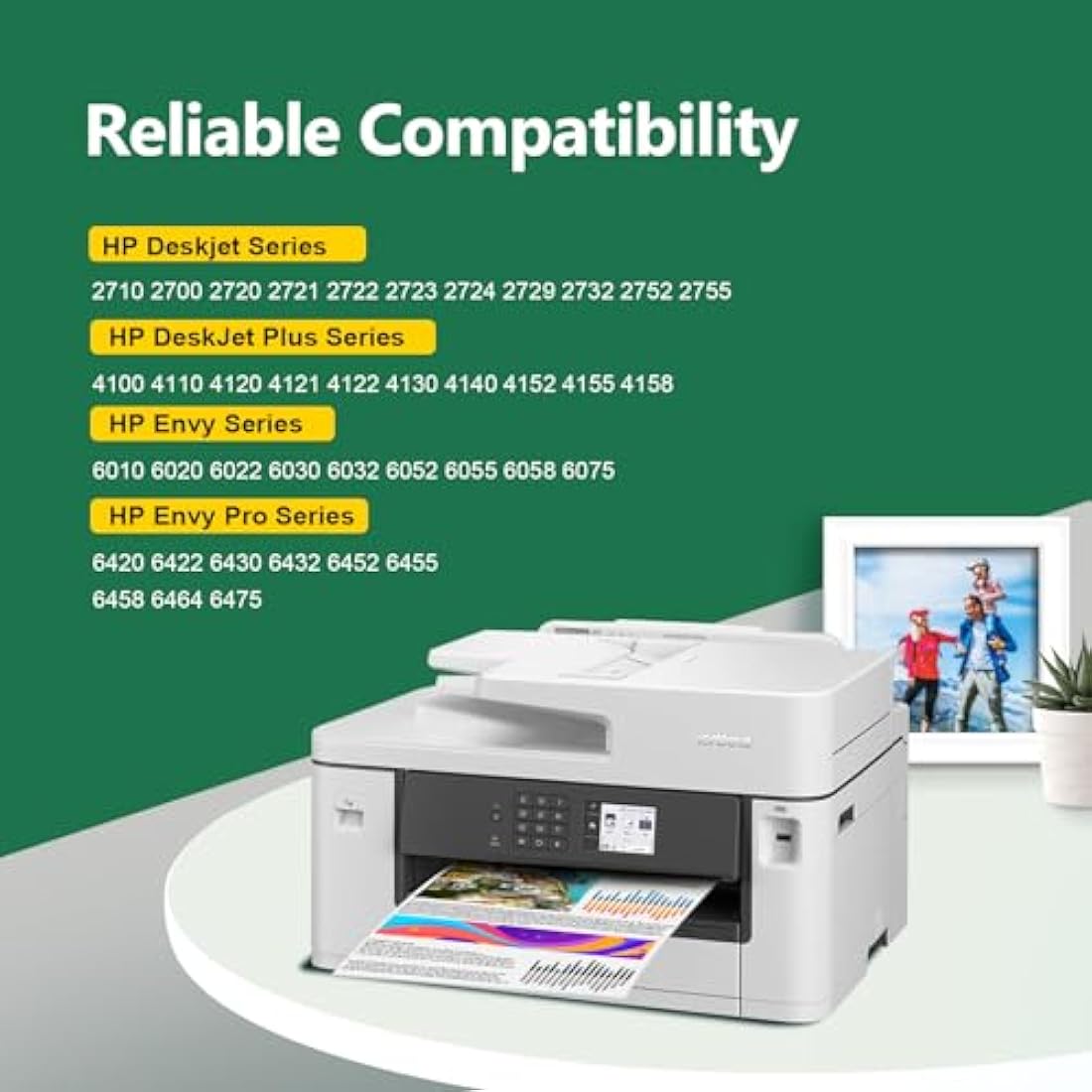 KINGJET 305XL Ink Cartridges Black & Colour for HP DeskJet and Envy