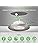 ALUSSO LED Recessed Ceiling Lights | 6W Dimmable 3CCT Nickel IP44 | 6-Pack