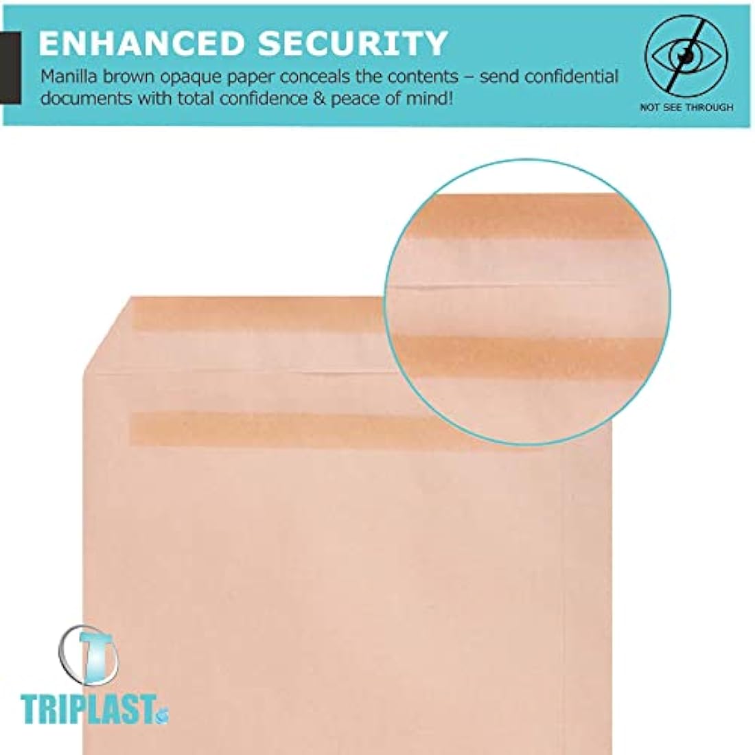 Triplast C5 Manilla Self Seal Envelopes – 250 Pack Opaque Mailing Paper
