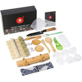 SUPJOYES Sushi Making Kit - 27 in 1 Complete Maker for Beginners, With Bamboo Rolling Mat, Bazooka, Knife, Chopsticks, Nigiri/Onigiri/Gunkan Molds, Guide Book & More - image 1
