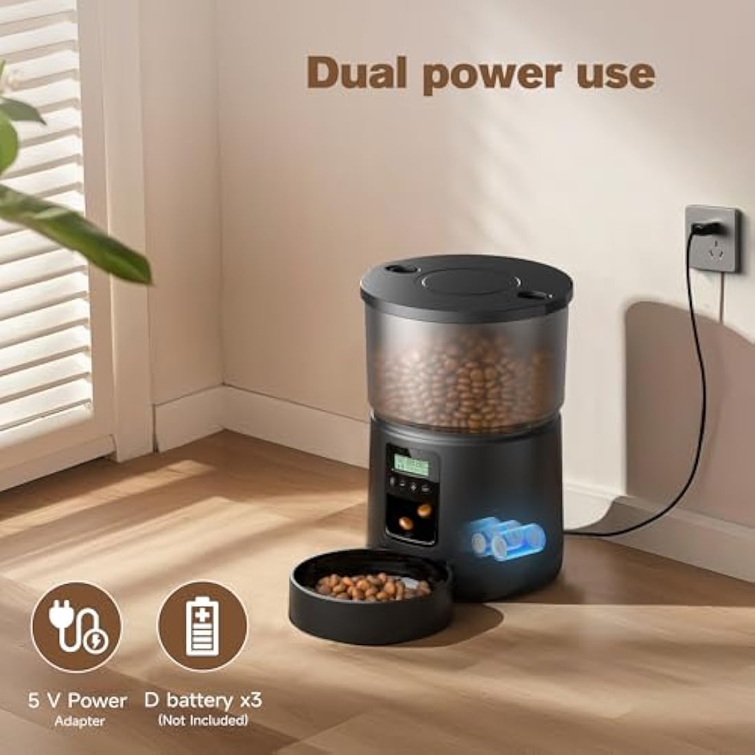 Automatic Cat Feeder and Water Fountain Set | 3L & 2.4L