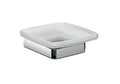 Emco Trend Soap Dish – Satin Crystal Glass & Chrome Wall Holder