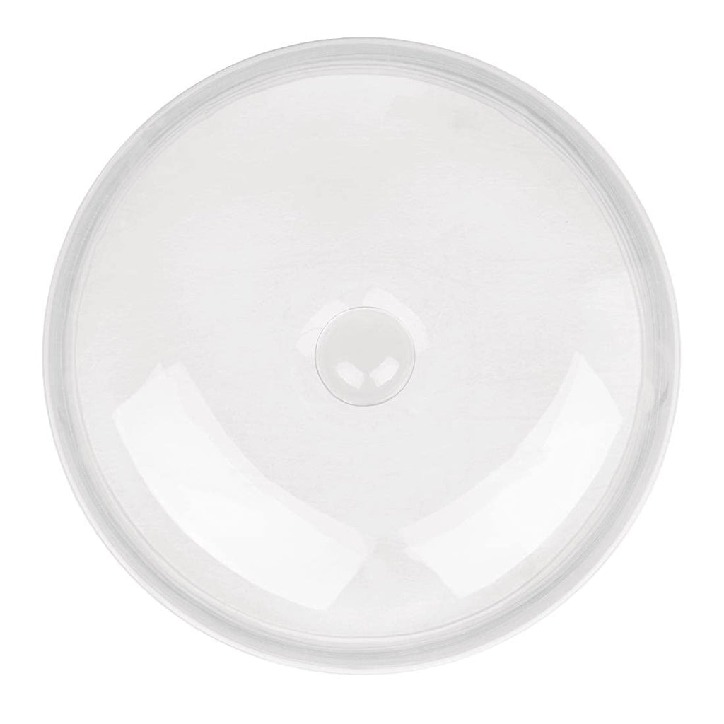 Olympia Glass Cake Stand Dome Lid | Clear Display Cloche, 285mm