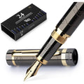 Wordsworth & Black Primori Fountain Pen Set - Fine Nib Gunmetal Gold
