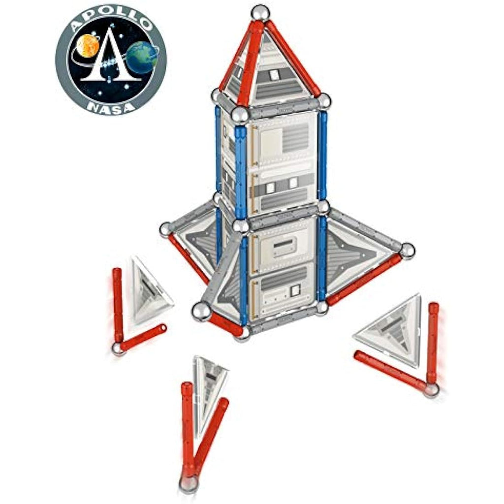 Geomag NASA Rocket Magnetic Construction Set - 84 Piece STEM Toy
