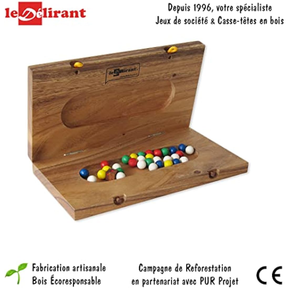 Barricade Malefitz Strategy Board Game | Eco-Friendly Wooden Travel Set