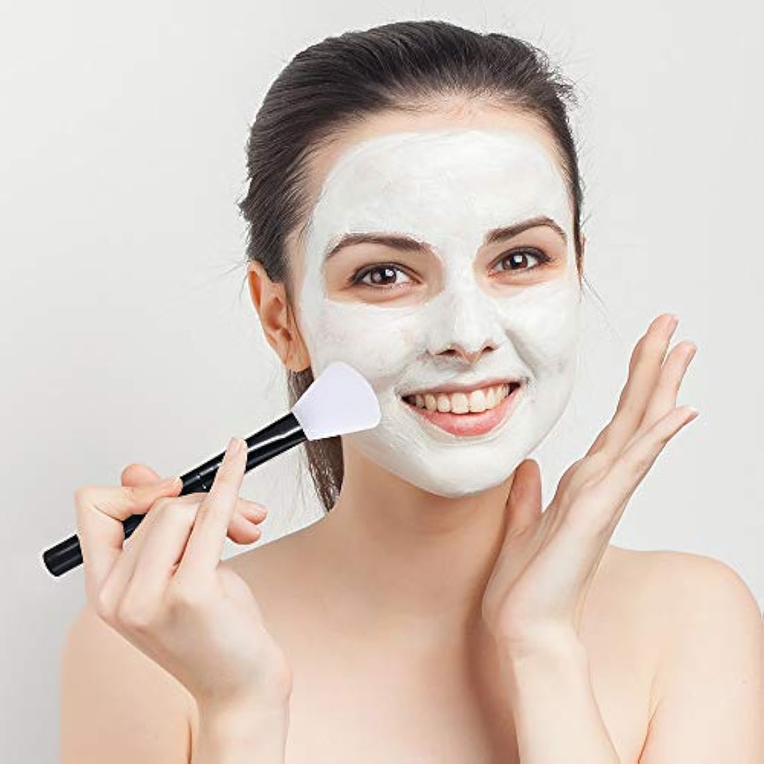 Silicone Face Mask Brush – 2PCS Wood Handle Applicator