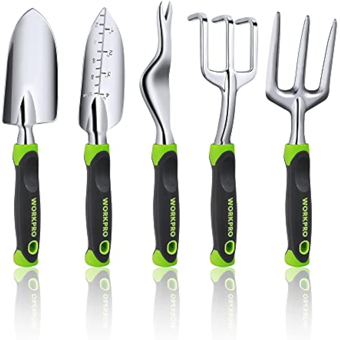 WORKPRO 5-Piece Garden Tool Set | Cast Aluminum Ergonomic Hand Tools