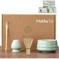 ZenSip 4-Piece Matcha Set – Bamboo Whisk, Ceramic Bowl & Recipe eBook