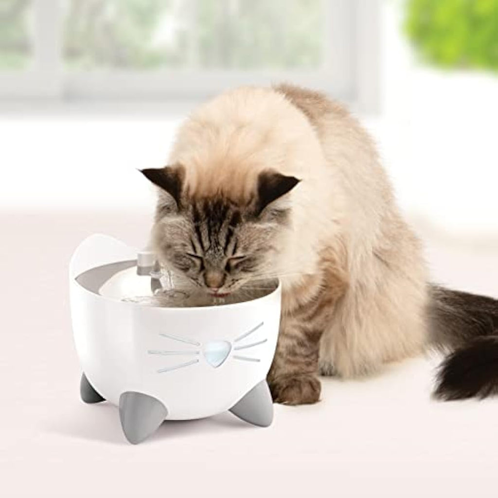 Catit PIXI Smart Water Fountain – WiFi Enabled Cat Fountain, White
