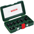 Bosch 12-Piece Router Bit Set | 1/4" Shank Carbide Woodworking Cutters