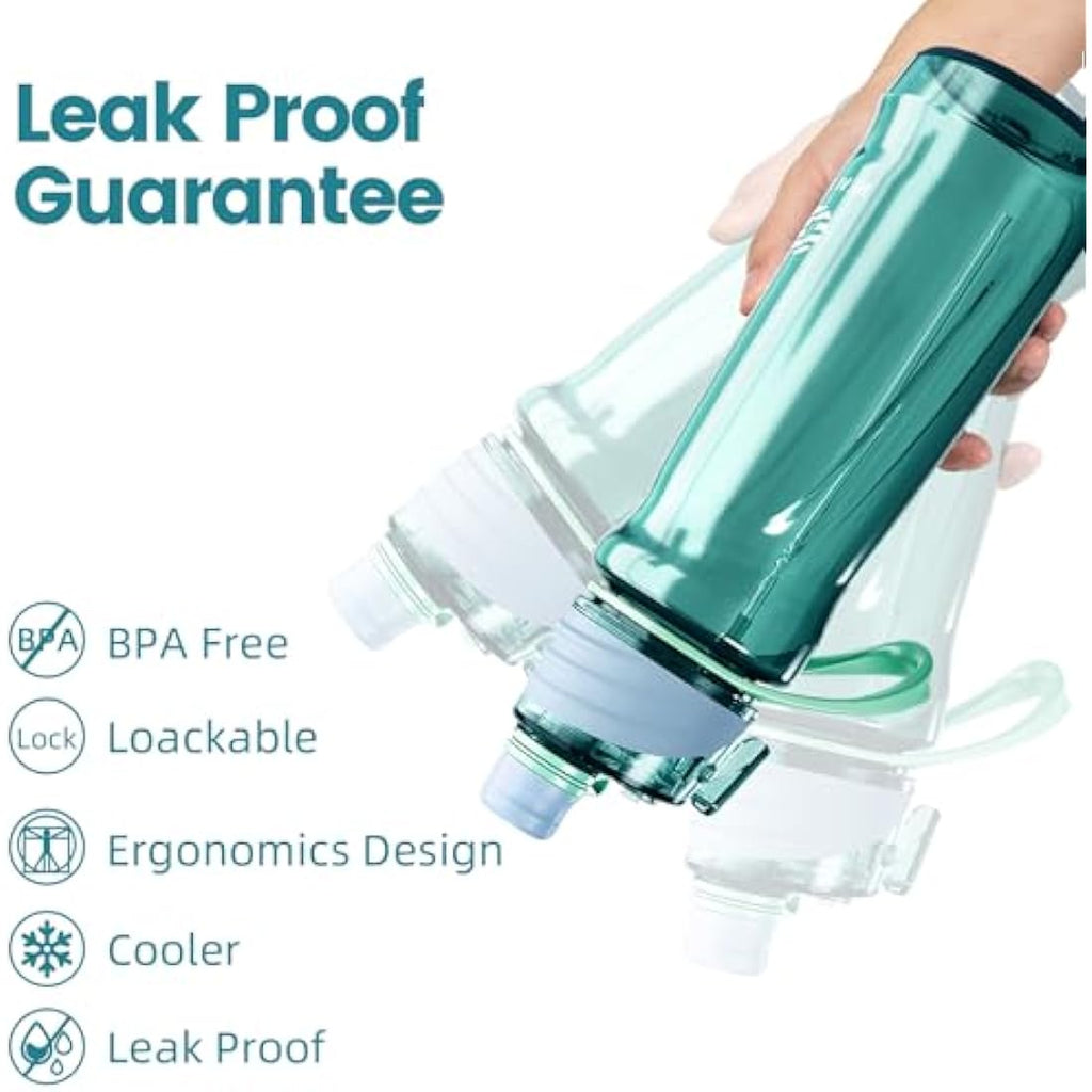 Healter 650ml Misting Water Bottle | BPA-Free Leakproof Spray Bottle – Blue