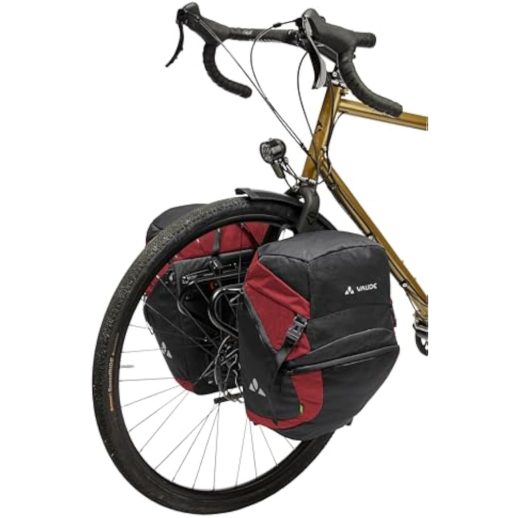 VAUDE Front Bike Bag Set – 16L Waterproof Panniers with QMR 2.0