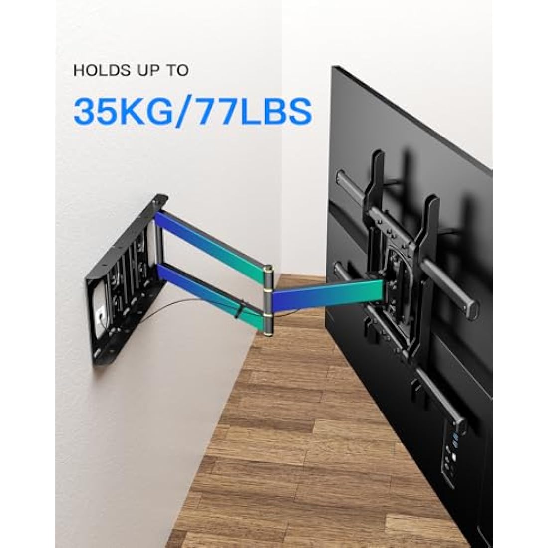 WHYFONE Long Reach TV Wall Bracket | Full Motion Swivel Mount for 32-70"