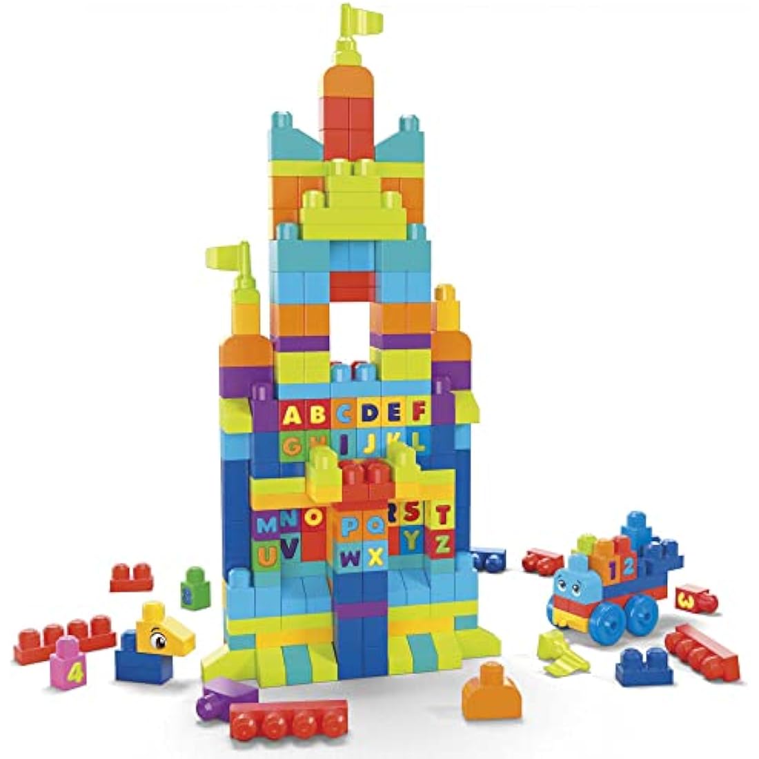 MEGA BLOKS Even Bigger Building Bag – 300 Piece Toddler Block Set