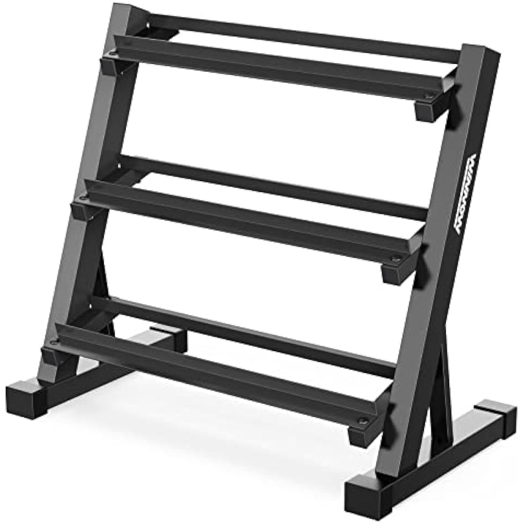 WINNOW 3-Tier Dumbbell Rack | 1000lb Capacity Steel Weight Storage