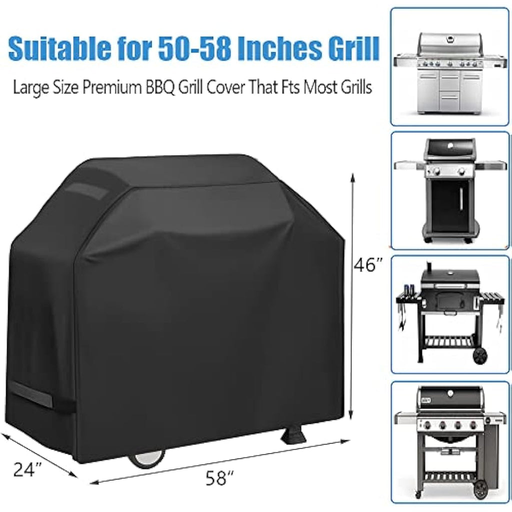 Jolof Store 58 Inch Grill Cover – Waterproof Heavy Duty Oxford Cloth
