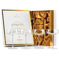 Glassique Cadeau Crystal Coupe Glasses | Set of 4 Handblown 260ml