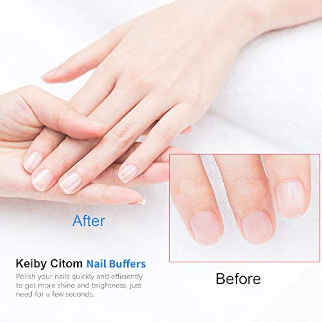 Professional 4-Way Nail Buffer Block for Natural Nails, 2 Pcs