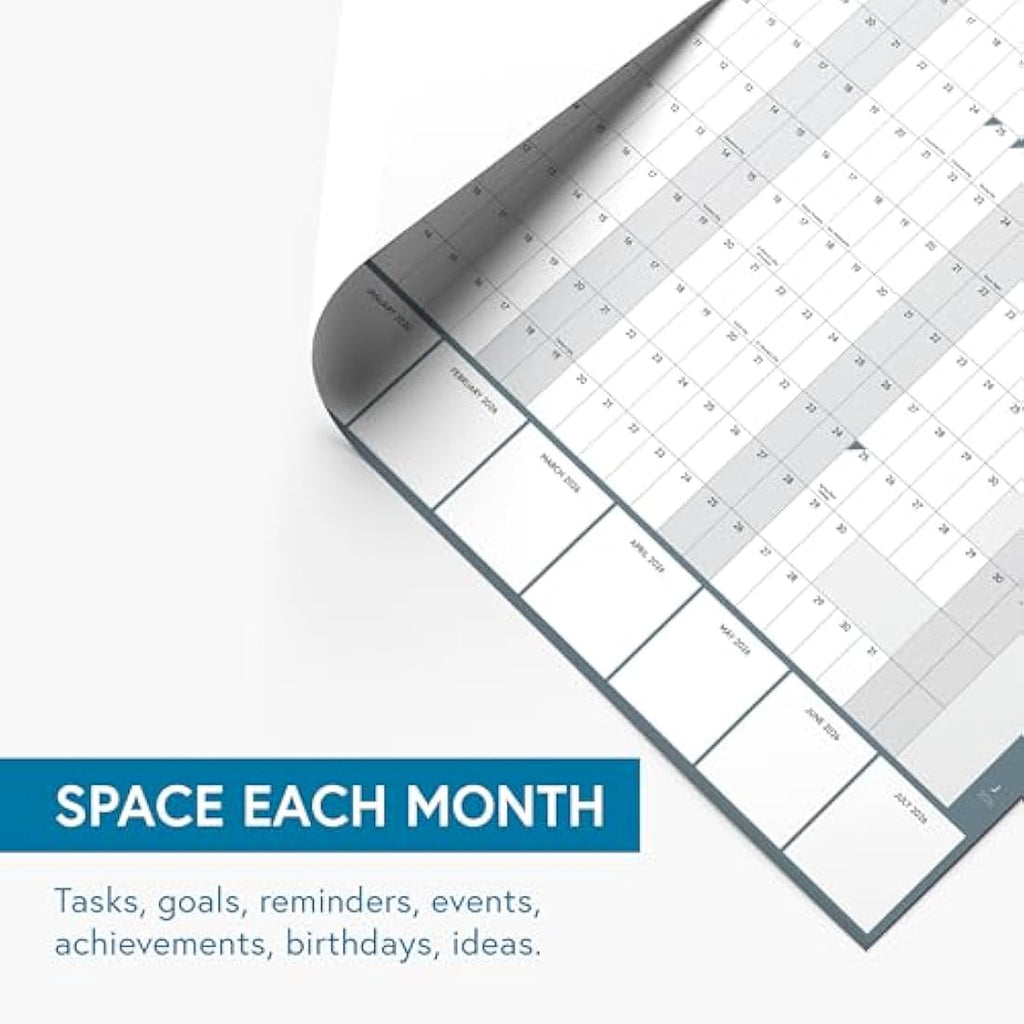 Clear Mind Concepts A1 Academic Wall Planner 2025-2026 | Monthly Organizer