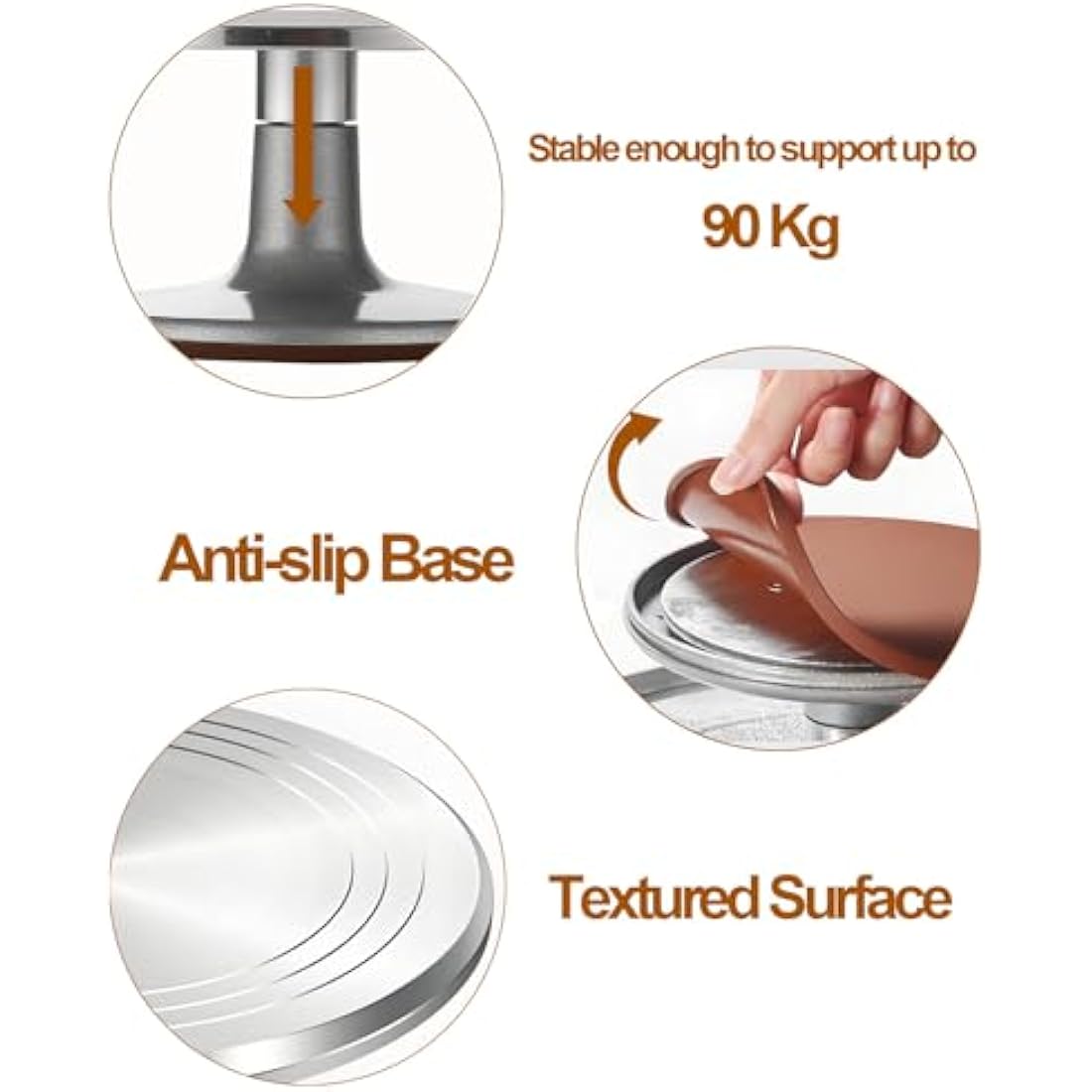 Jolof Store Aluminum Alloy Cake Turntable & 39pc Decorating Kit