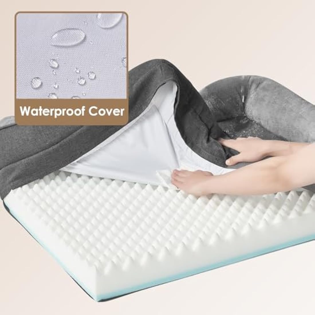EHEYCIGA Orthopedic Memory Foam Dog Bed – Large Waterproof Pet Sofa