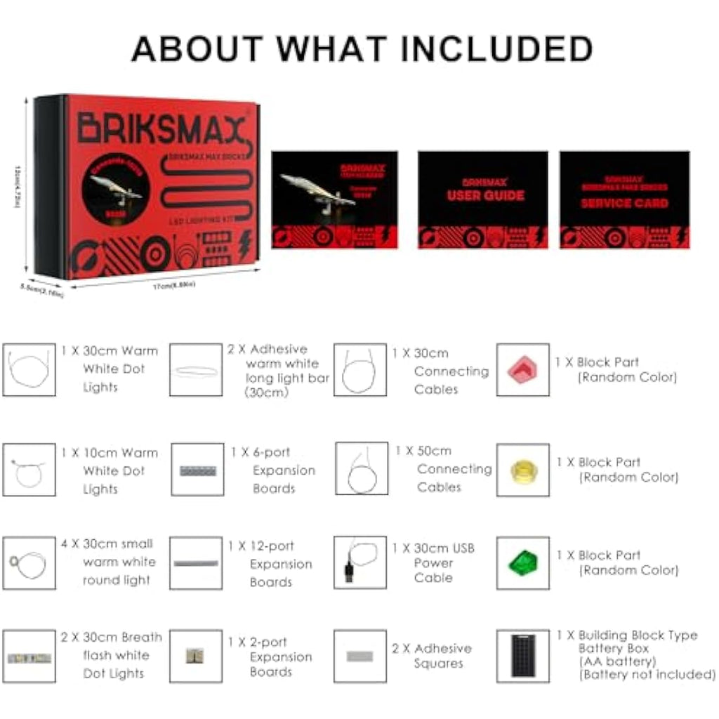 Briksmax LED Lighting Kit for LEGO 10318 Concorde Icons Model