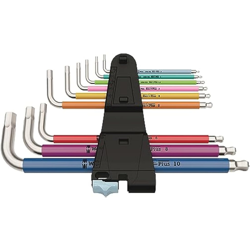 Wera 3950 SPKL/9 SM Stainless Steel Metric Hex L-Key Set – 9 Pieces