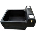 Kingspan 12 Gallon Animal Water Trough – Durable Livestock Drinker, Black