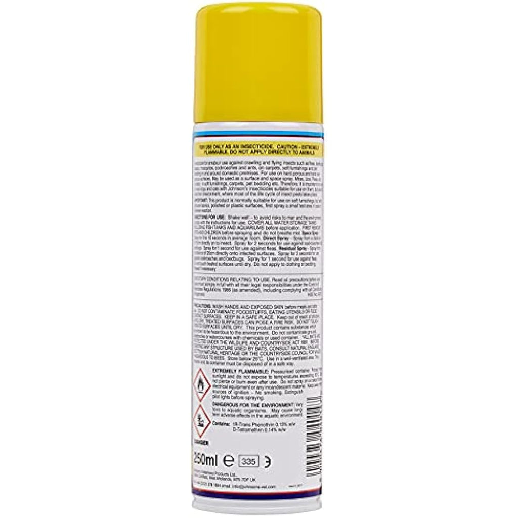 Johnson's Extra Guard Household Flea Spray - 250ml Home Insecticide