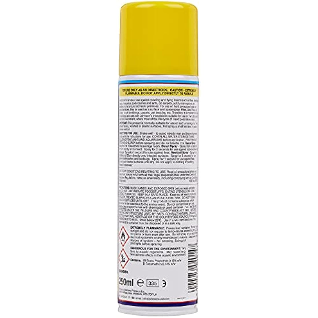 Johnson's Extra Guard Household Flea Spray - 250ml Home Insecticide