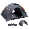 Amflip 3 Person Pop Up Camping Tent | Waterproof 4 Season Dome Tent