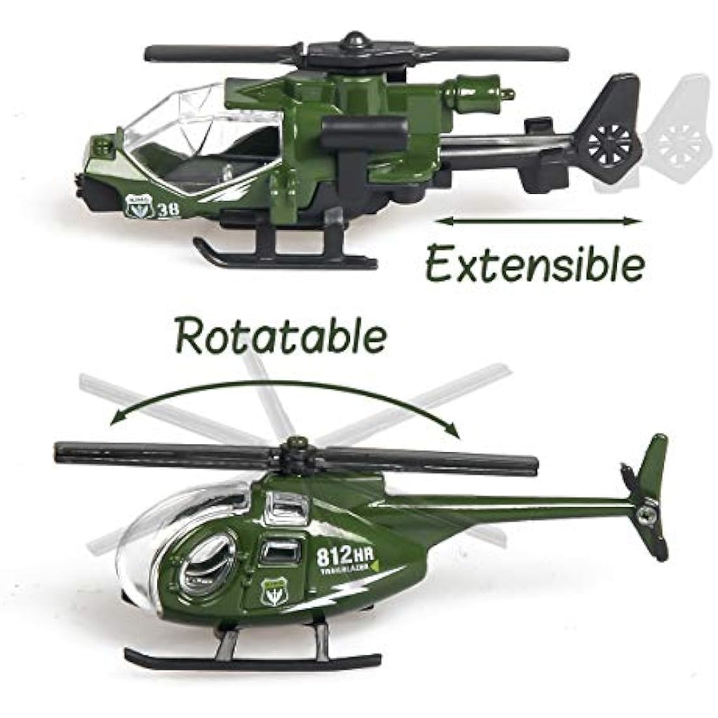 18-Piece Die-Cast Military Vehicle and Army Men Playset