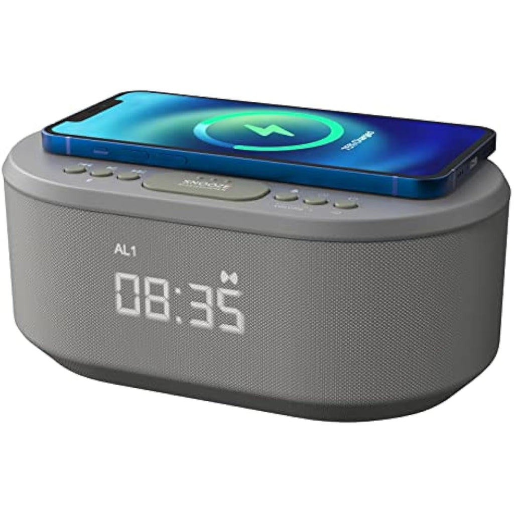 i-box Dawn Alarm Clock with Wireless Charging and Bluetooth Speaker