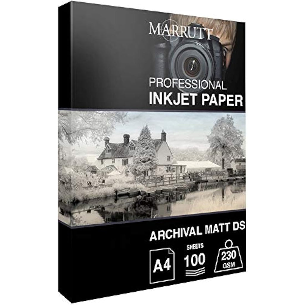 Marrutt A4 Archival Matt Double Sided Inkjet Photo Paper - 100 Sheets