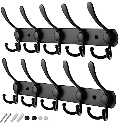 GlazieVault Coat Hooks for Wall - Stainless Steel Coat Racks 2 Pack - Heavy Duty Coat Hook Wall Mounted - image 1