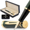 Wordsworth & Black Fountain Pen Set – Bent Nib Calligraphy – Racing Green