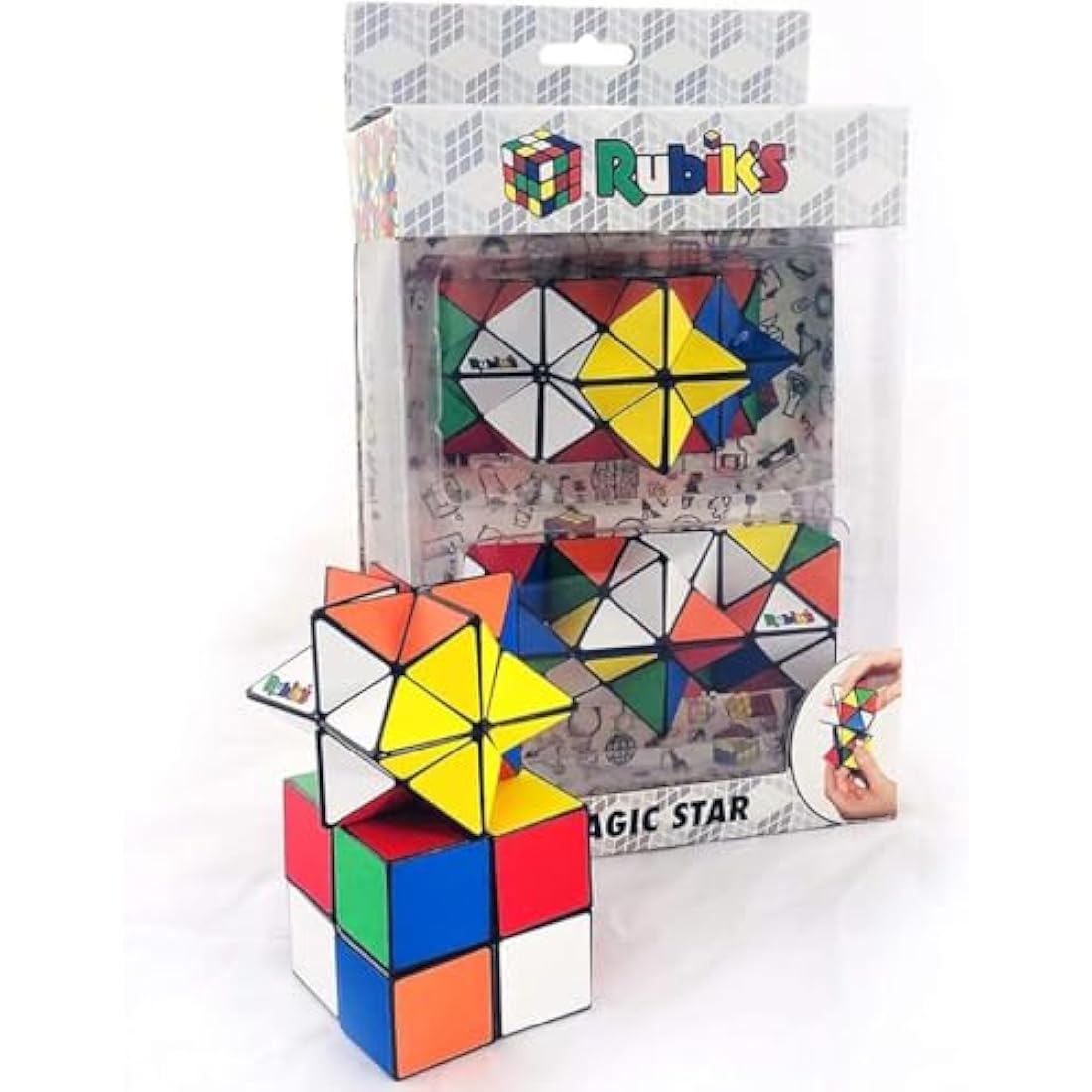 Rubik's Magic Star Puzzle 2-Pack – Educational STEM Fidget Toy Cube