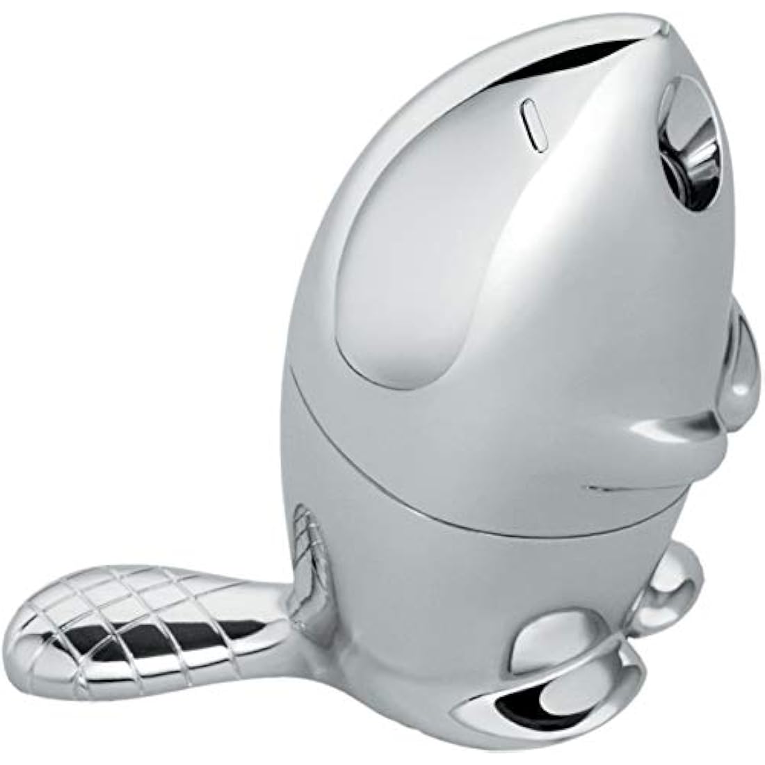 Alessi Kastor Pencil Sharpener – Chrome-Plated Silver Desk Accessory