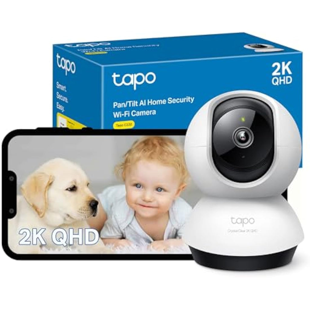 Tapo C220 2K QHD Indoor Security Camera | 360° Pan/Tilt AI Baby Monitor