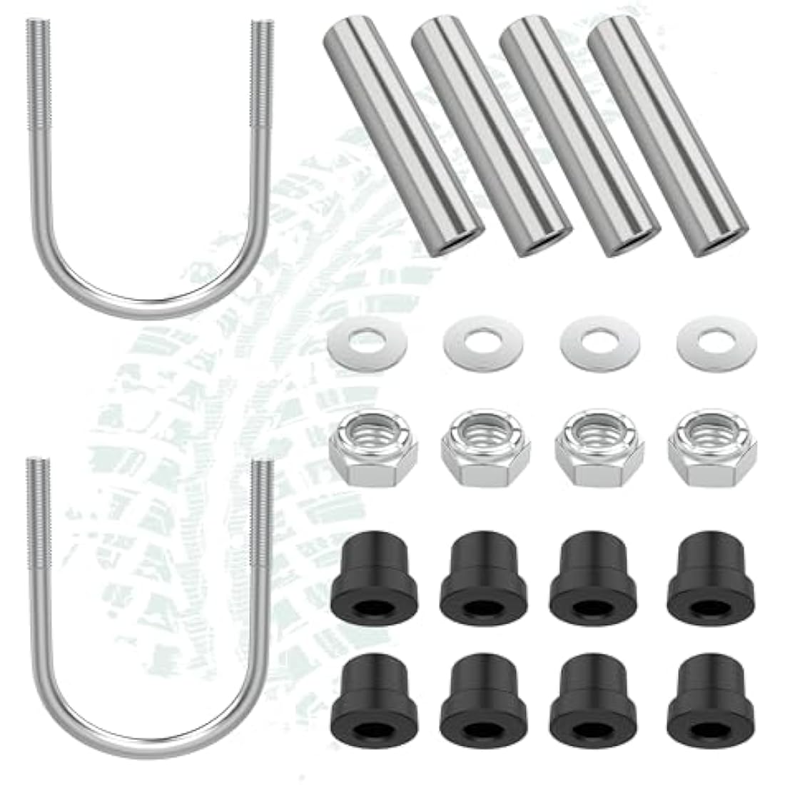 10L0L Club Car DS Heavy Duty 4-Leaf Rear Spring Kit for Gas & Electric