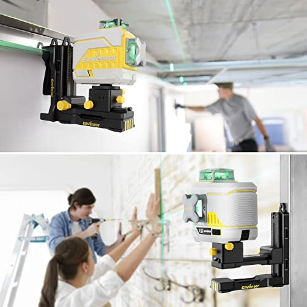 Enventor L-Shape Magnetic Laser Level Bracket | 360° Fine-Tuning Stand