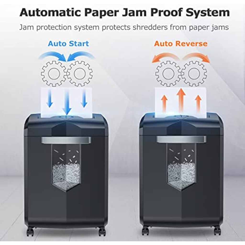 Bonsaii 18-Sheet Heavy Duty Cross Cut Paper Shredder | 60-Min Run Time