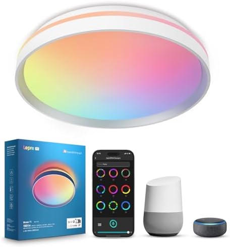Lepro T1 AI Smart Ceiling Light – 24W Music Sync LED with Voice Control