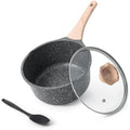 Kordisen 2.4L Non-Stick Sauce Pan with Lid | Granite Induction Pot