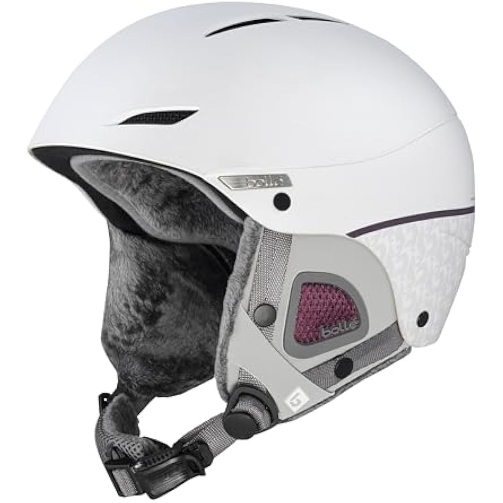 Bollé Juliet Women's Snow Helmet – ABS Hardshell Matte Black/White
