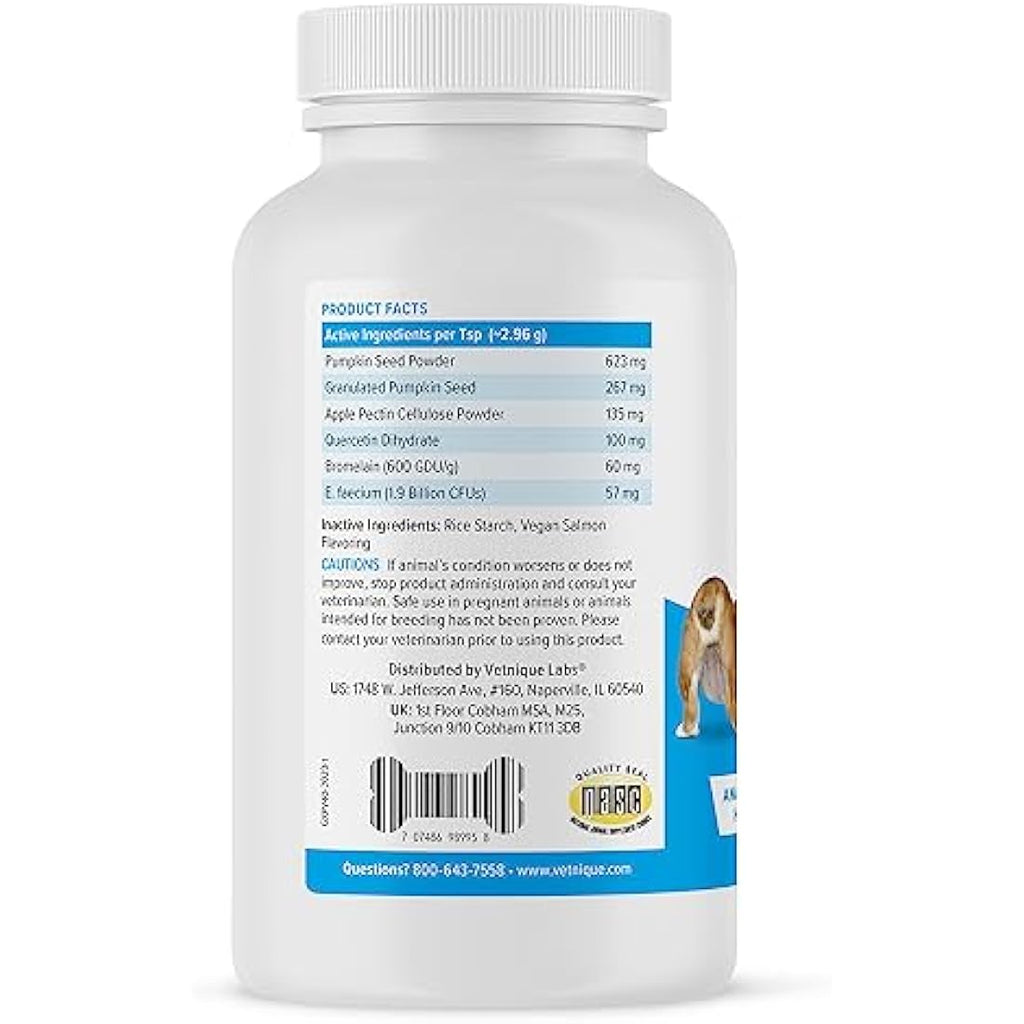 Glandex Anal Gland Fiber Supplement Powder for Dogs & Cats - Pumpkin (114g)
