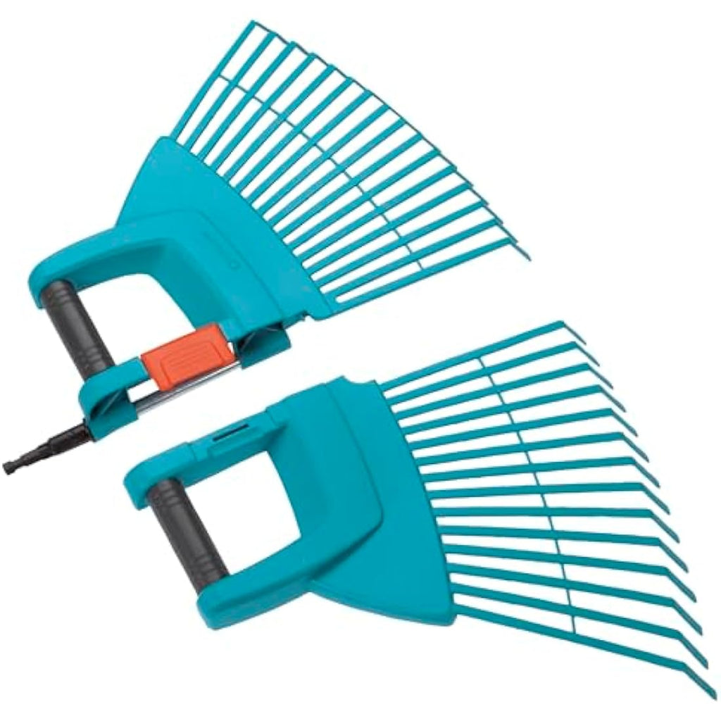 GARDENA Combisystem Plastic Leaf Rake XXL Vario – 77 cm Width